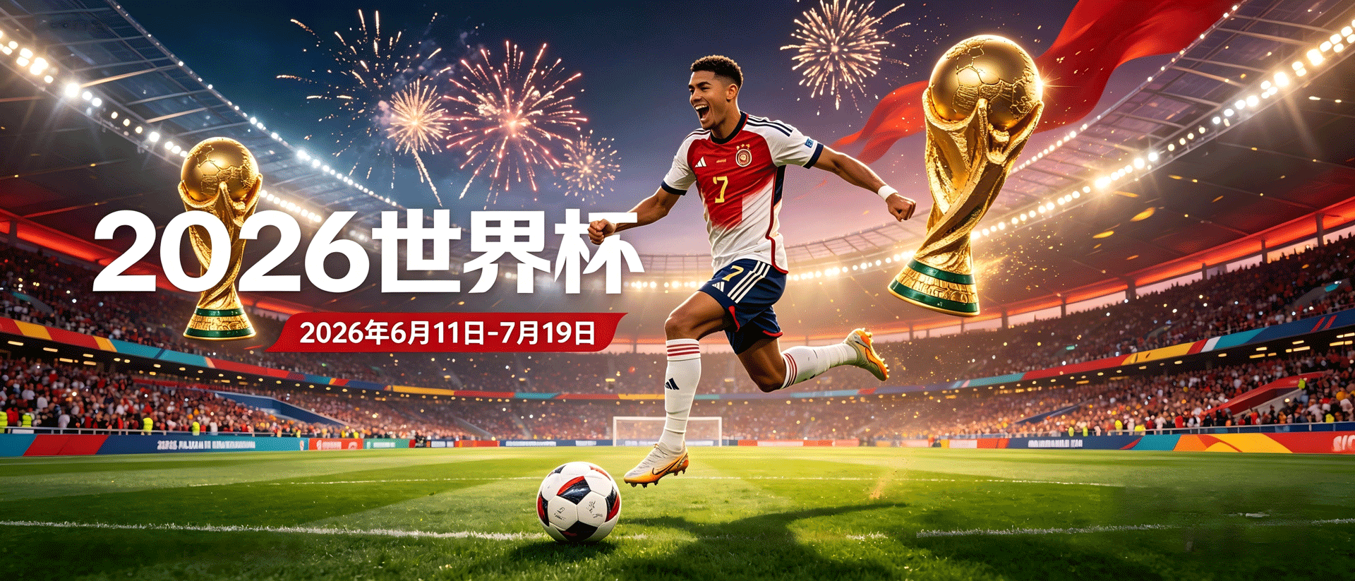 美加墨世界杯 2026 — 专题横幅